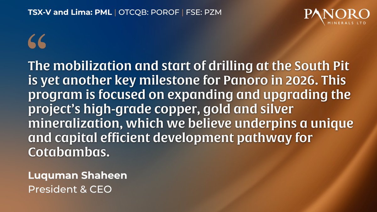 Panoro Minerals Ltd . tweet media