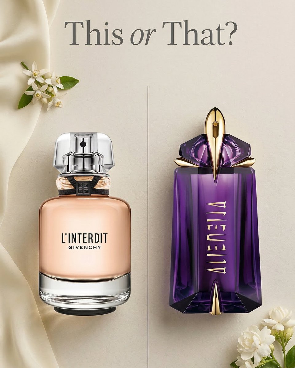 perfumecom's tweet image. #ThisOrThat? 👀 The #forbidden one or the otherworldly one? 🌸 #Givenchy LInterdit for the #mum who makes every rule look good. #Mugler Alien for the mum who was always in a league of her own.

Either way, she deserves nothing less this #MothersDay. Drop your pick below 👇