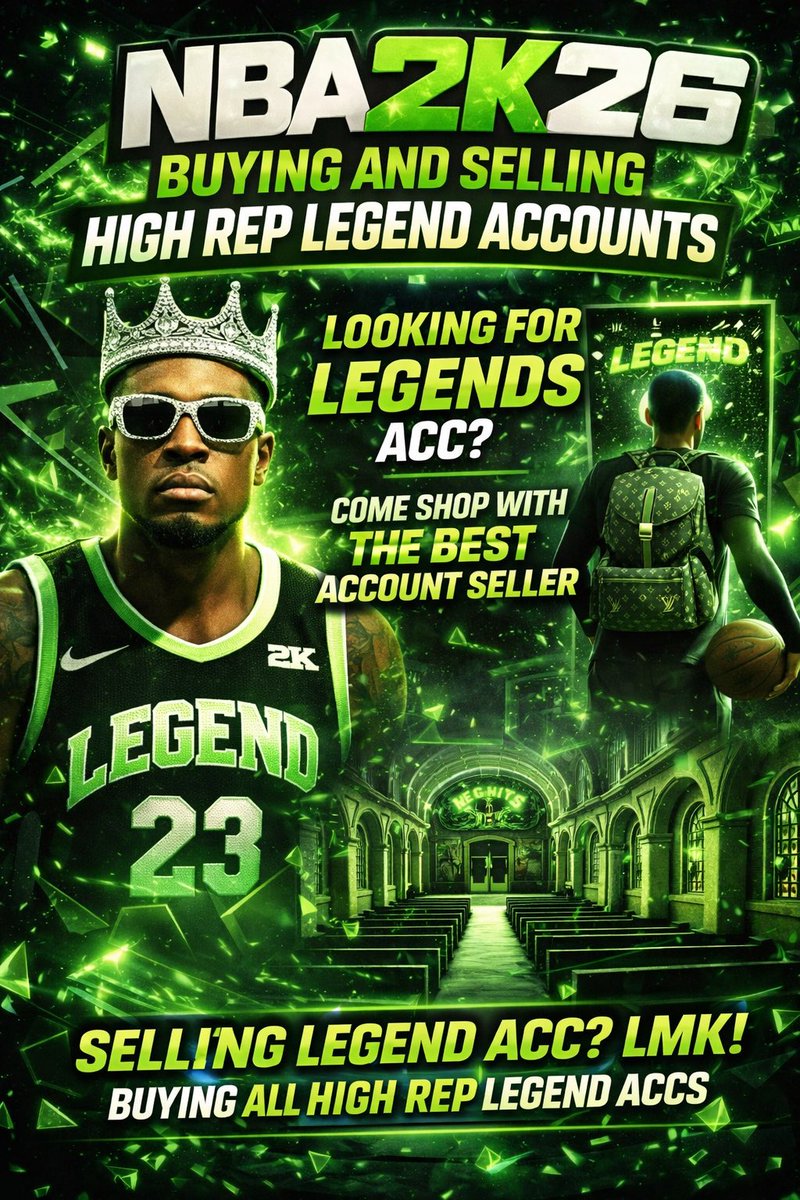 AllHail5ive's tweet image. Buying &amp;amp; selling HIGH REP LEGEND accounts 🔥
Serious deals only — tap in with someone who actually delivers 💯

Got a Legend account? I’m buying ASAP 💰
Need one? Best prices, fast &amp;amp; legit

DM if you $$ ready 📲 💰

#NBA2K26 #2KCommunity #BasketballGodz #2KAccounts #2KForSale