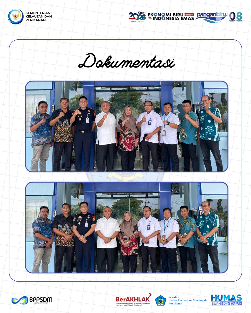 supmptk's tweet image. Kegiatan ini merupakan bagian dari tugas pengawasan intern melalui audit, reviu, evaluasi, pemantauan, dan pengawasan di lingkungan Kementerian Kelautan dan Perikanan.  
#PanganBiru #EkonomiBiruUntukIndonesiaEmas #KKP2026GrowStronger #SaktiWahyuTrenggono #KKPGOID #SUPMPontianak