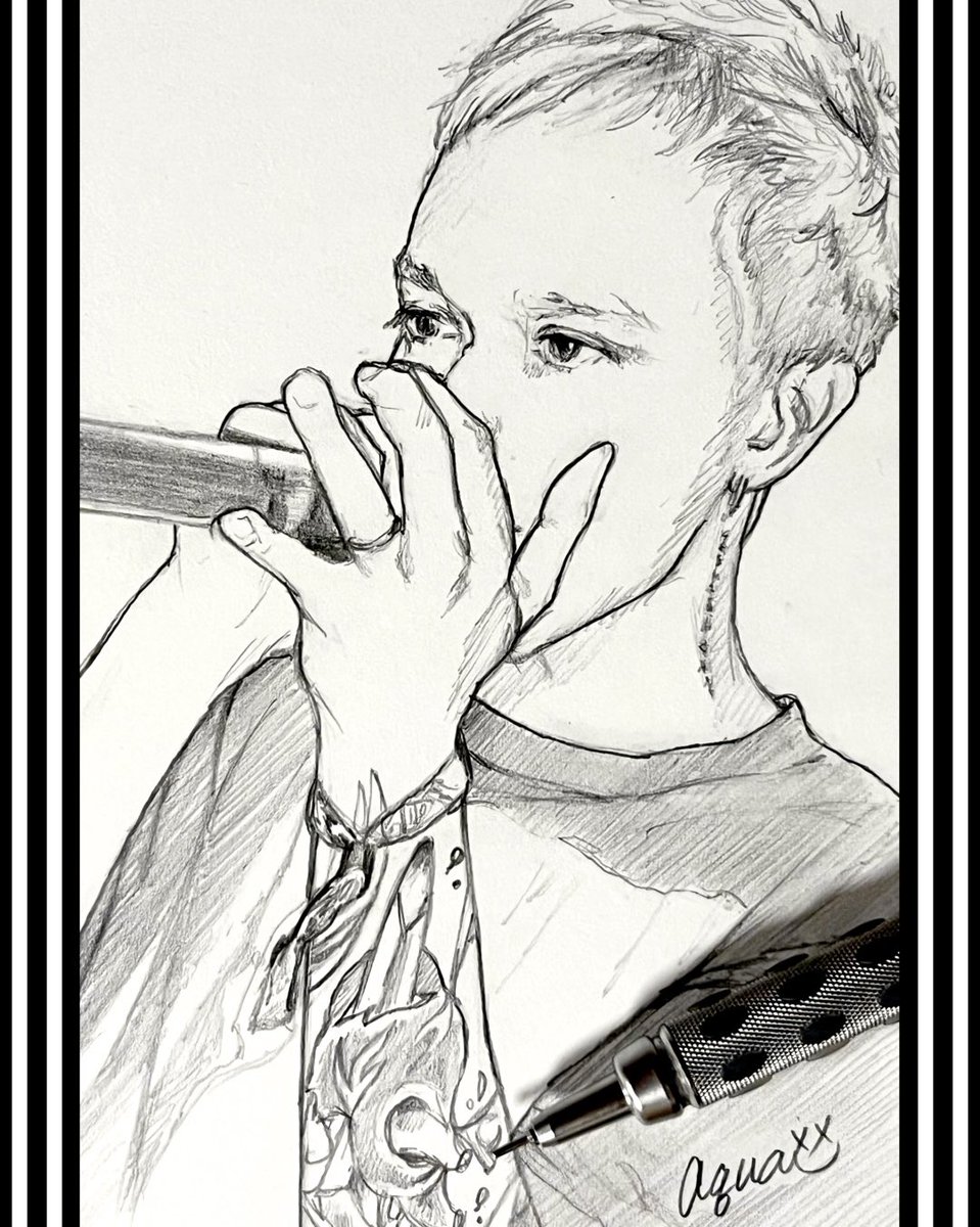 Aqua_of_69's tweet photo. Masato🎤
(from coldrain)
SATANIC CARNIVAL 2025
ハガキサイズにラフにシャーペン画
#coldrain #Masato #loudrock #シャーペン画 #coldraWinGS @Masato_coldrain https://t.co/owfVW2Y5iV