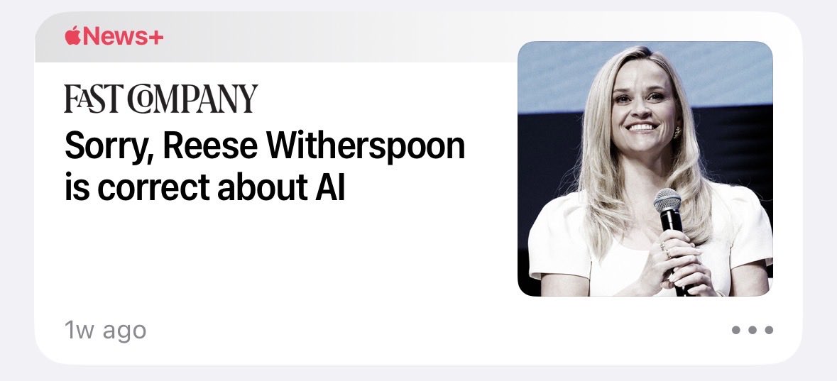 Love the AI era in popular media because we get great headlines like this