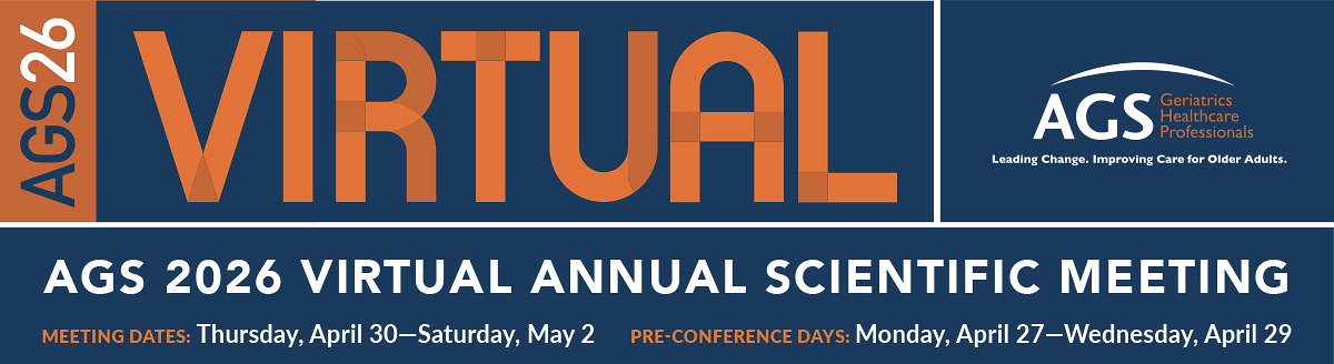 PittGeriMed's tweet image. The American Geriatrics Society Annual Scientific Meeting is underway! This virtual event brings professionals together to share research, insights, and further the field of Geriatric Medicine. It is a great opportunity for networking and gaining CMEs!

#AGS26 #GeriatricMedicine