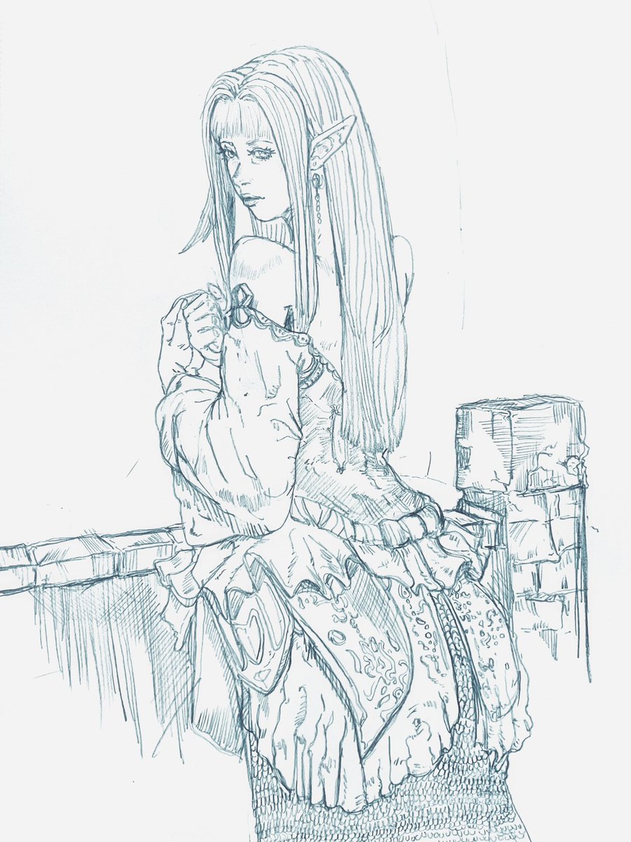 Weatherly_Art's tweet photo. Elven lady drawing https://t.co/xYBP0nVVwP