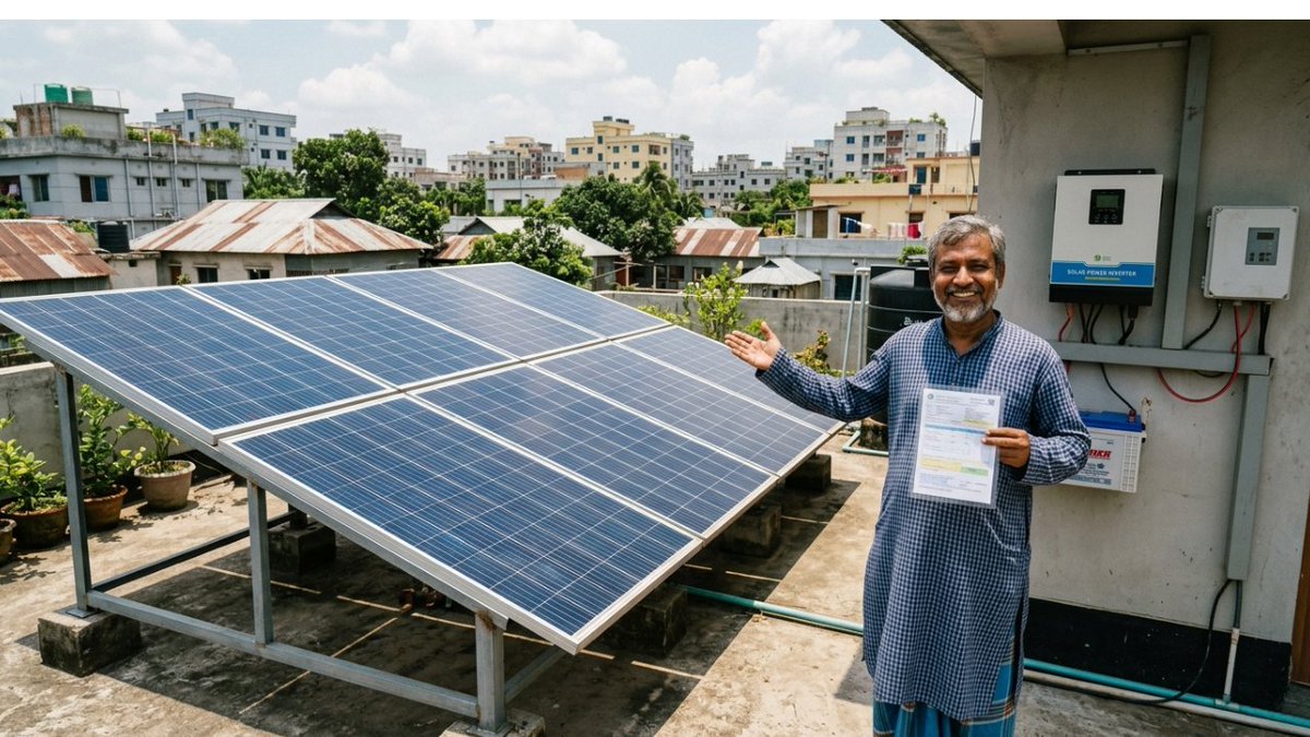 FrostecSolar's tweet photo. সৌর প্যানেল: আপনার ভবিষ্যতের সঙ্গী
সৌর শক্তি গ্রহণ মাত্র খরচ কমায় না, সময়ের সাথে সাথে বাড়ির মূল্যও বাড়ায়। সৌর প্যানেল ইনস্টল করলে লাভ হবে অদ্বিতীয়।
আজই সৌর শক্তির যুগে প্রবেশ করুন! #solarenergy #sustainableliving #solarenergy #sustainableliving #solar #greenenergy https://t.co/T0TOjlq39d