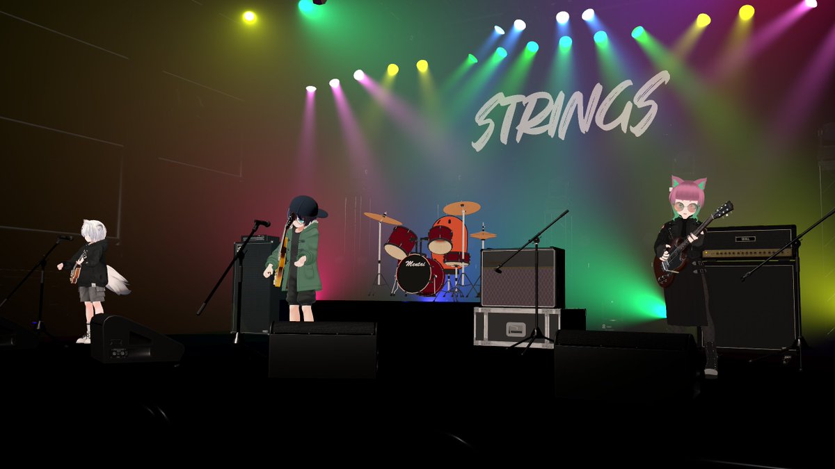 miruny1665's tweet photo. 今日はVRChatでSTRiNG5とモノクロバレットのライブ見てきました👏

どちらも注目しているバンドで、ジャンルは違えど熱量すごくてとても良いライブでした🥳
clusterで活動しているSTRiNG5がVRCに殴り込みに来た感じでとてもよかった

#goovewave #STRiNG5 #モノクロバレット #sleepbusters https://t.co/y79p9Nxpu9
