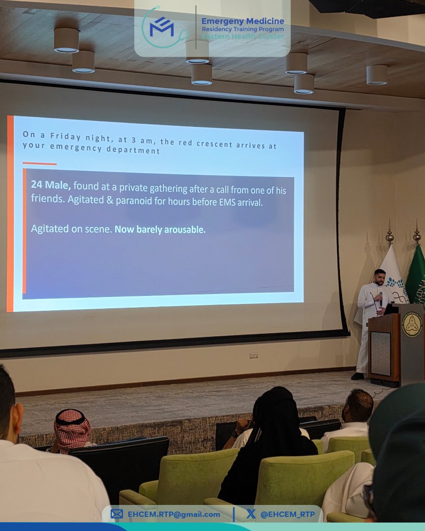 Ehcem_rtp's tweet photo. The learning continued with evolving and practical updates:

💉 Antidote Updates 2025 — Dr. Khalid Alwalah
🌿 Street Drugs &amp; Multi-Toxin Exposure — Dr. Mohammed Al Audah
🎤 Expert Talk — Dr. Wafa Alkhamees

Stay alert. Act fast. Save lives. 🚨 https://t.co/bEeKJZqiBI