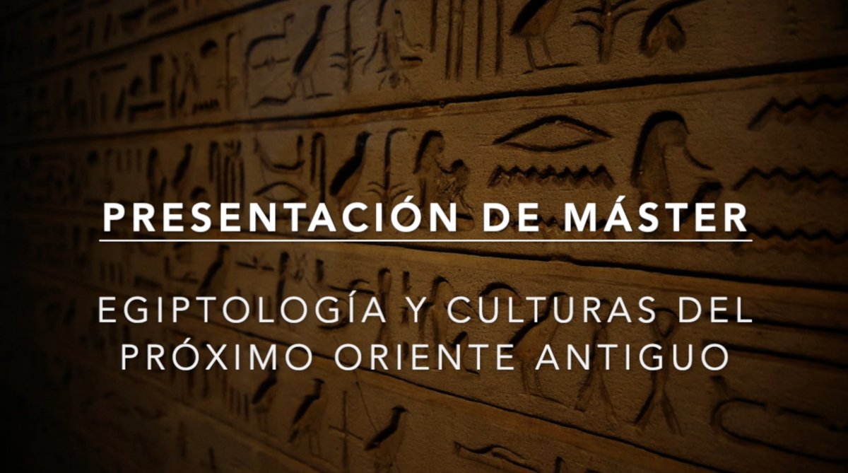 egiptologiaUAH's tweet photo. Vídeo de la Jornada de Presentación del programa @UAHes de Máster en Egiptología y Culturas del Próximo Oriente Antiguo. Si te interesa este máster, aquí tienes información sobre el programa, sus cursos, becas, prácticas, etc... 
https://t.co/fKa30QwQaI https://t.co/rXeugSsxKJ