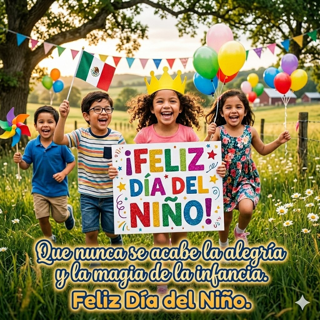 edelpablo's tweet photo. ¡Hoy celebramos la etapa más pura y divertida de la vida! 🌈✨

​Recordemos que cada sonrisa, cada juego y cada sueño de nuestra niñez, que son el motor de un futuro mejor. No dejemos de ver el mundo con ese asombro que solo ellos tienen. https://t.co/mEHEBcXSEU