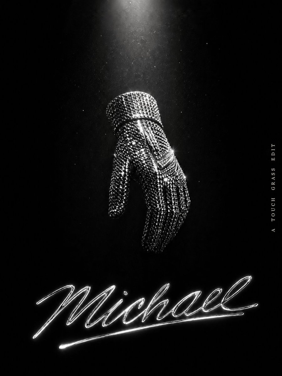 GoTouchGrass's tweet photo. Michael, reimagined like never before.✨

Raw. Real. Iconic. 

This is not just another biopic, it’s his story told with soul and fire. 

The King of Pop, seen through a whole new lens.🕺

#GoTouchGrass #MichaelMovie #KingOfPop https://t.co/lr3NPqc3LU