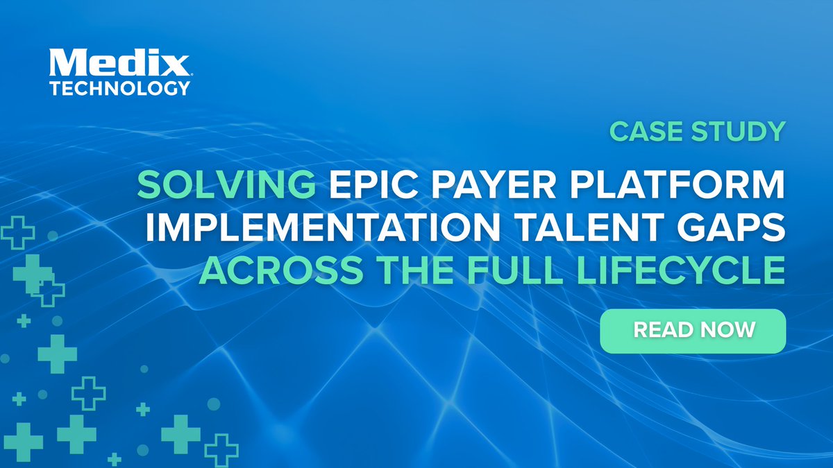 MedixTeamTech's tweet photo. Epic timelines move fast, and your whole team has to keep up ⚙️

See how health plans are solving talent gaps across every phase: https://t.co/7AMxhWnmlc

#HealthcareIT #WorkforceSolutions https://t.co/jmqEbFpSyp