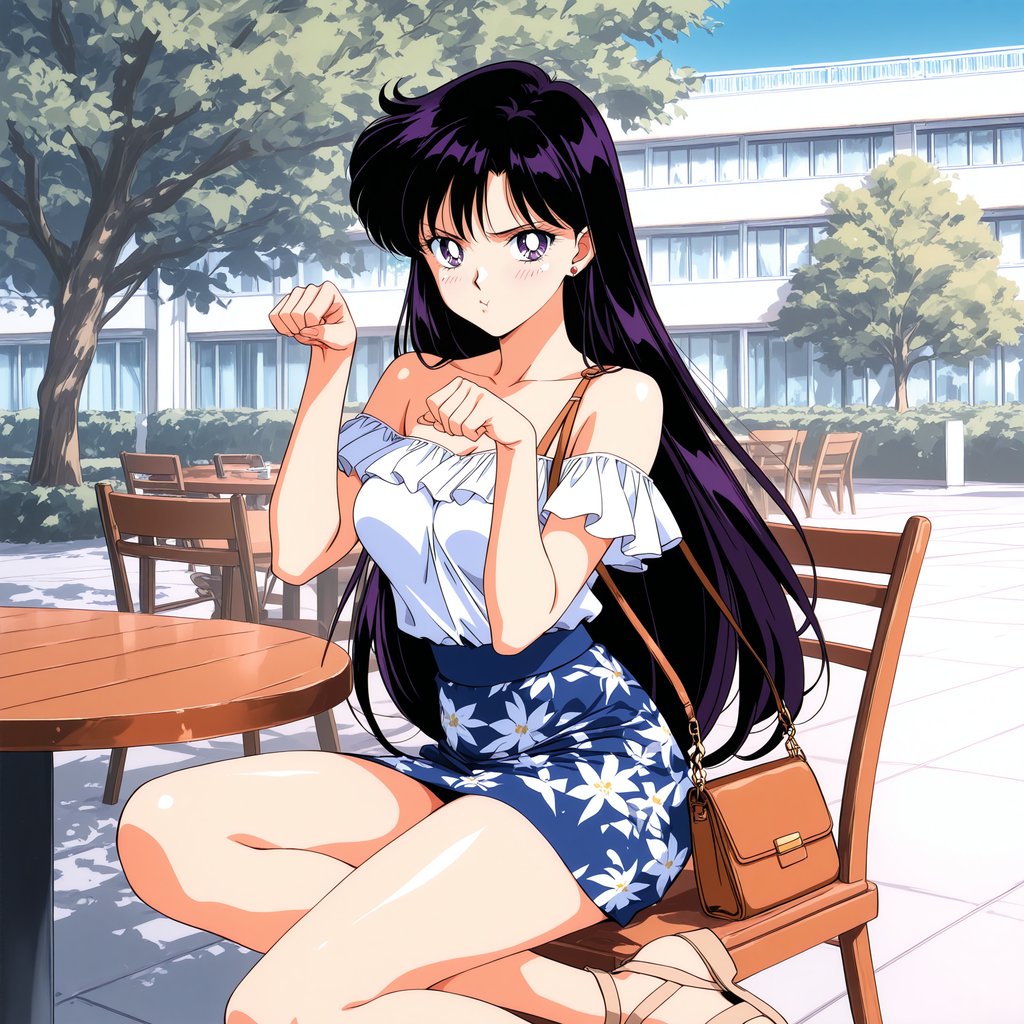 #reihino #sailormoon #火野レイ #セーラームーン 
Let the night inspire you. Friday vibes! Discover the new SFW artwork featuring Rei Hino from Sailor Moon. Charming pose, bright day, delightful outdoor setting.