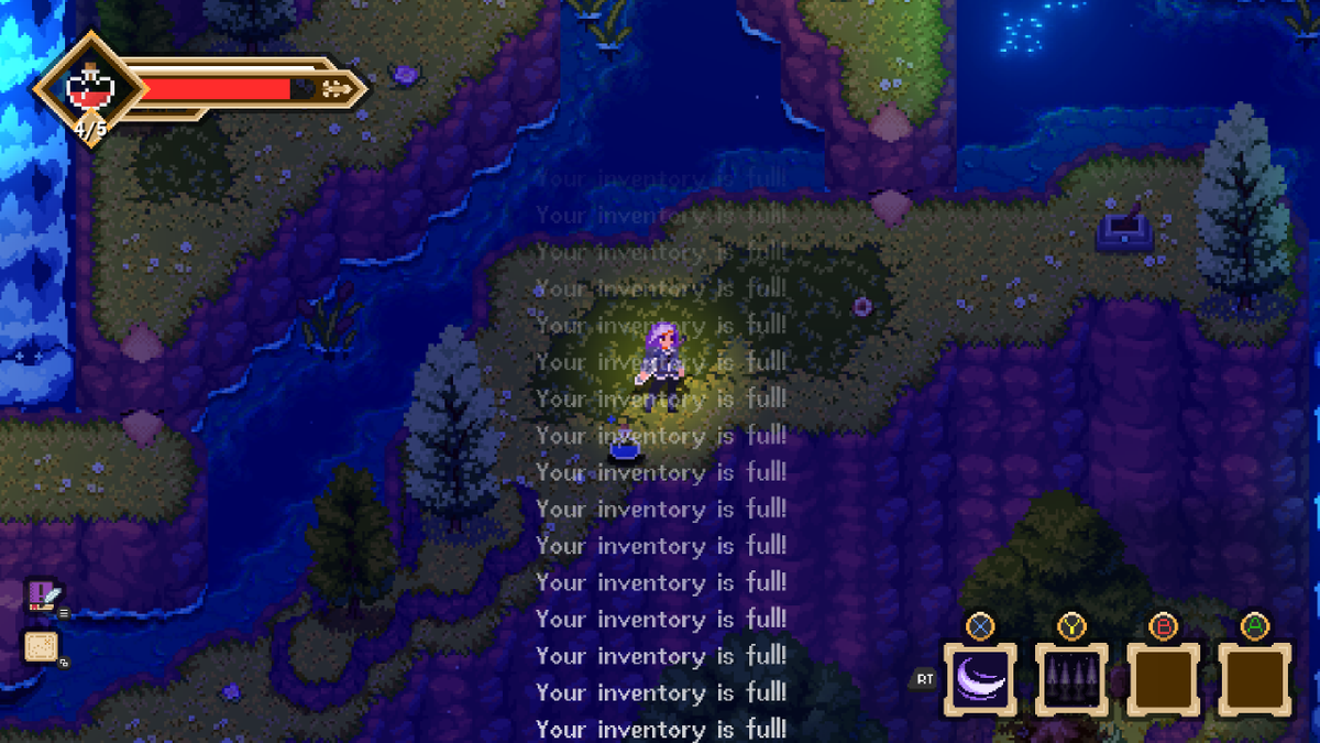 Rustic_Panda's tweet image. I think my inventory is full. 

#indiegame #gamedev #pixelart