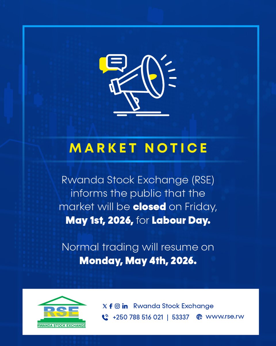 Rwanda Stock Exchange tweet media