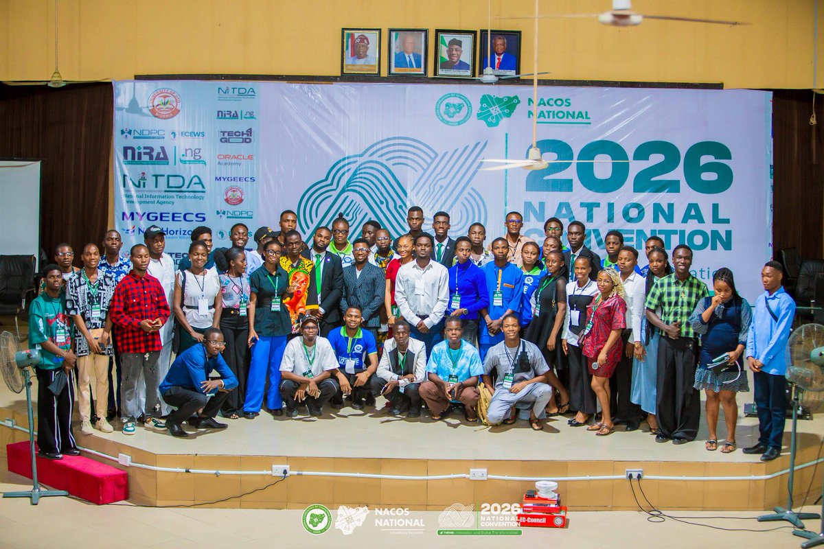 Nacosuniuyo's tweet photo. The future of tech in Nigeria is in good hands.
#NACOSConvention https://t.co/YocxQfBPXv
