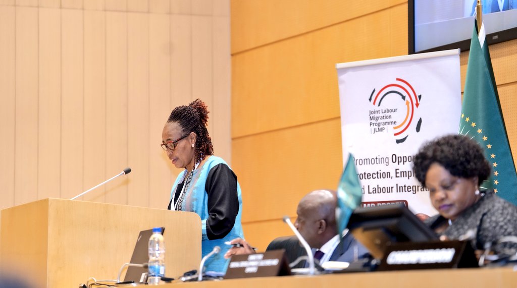 IOMatAU's tweet photo. For IOM, launch of #JLMPPROPEL is a pivotal opp to shift from policy to impactful delivery across Africa to strengthen institutions, build labour mobility systems, and leverage data to create safe, regular &amp; rights-based migration pathways that drive jobs, growth &amp; integration. https://t.co/Rh83YzM8EB