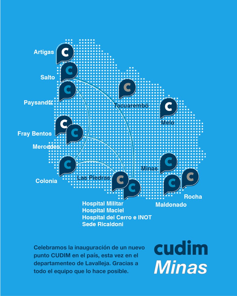 cudimuy's tweet photo. Hoy comenzamos a gestionar el servicio de tomografía del Hospital de Minas, es el 7° tomógrafo gestionado por CUDIM en convenio con @ASSEcomunica y seguimos fortaleciendo la red de diagnóstico del país  junto a @MSPUruguay. https://t.co/GUmOcpzSZy