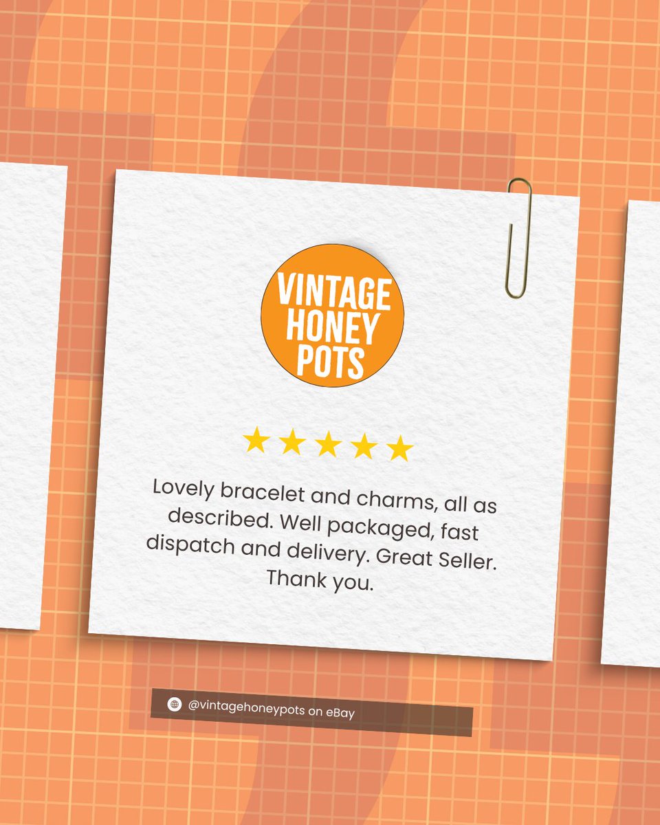 VintageHoneyPot's tweet image. We love hearing this 🧡✨
Carefully packaged, fast delivery, and items just as described... Exactly how it should be.
Thank you for your support!
#HappyCustomers #5StarReview