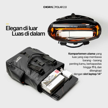 BigBossSnake31's tweet photo. 2️⃣ 💼 Bukan Sulap Bukan Sihir: 3 in 1 Bag! (Choral Polar 2.0)Tas ini definisi kepraktisan hakiki! Bisa kamu pakai sebagai totebag, backpack, bahkan ada handle khusus buat dikaitkan ke koper. Penyelamat banget buat si super sibuk yang suka traveling https://t.co/IXuTWBANO1 https://t.co/8TWTemy8t8