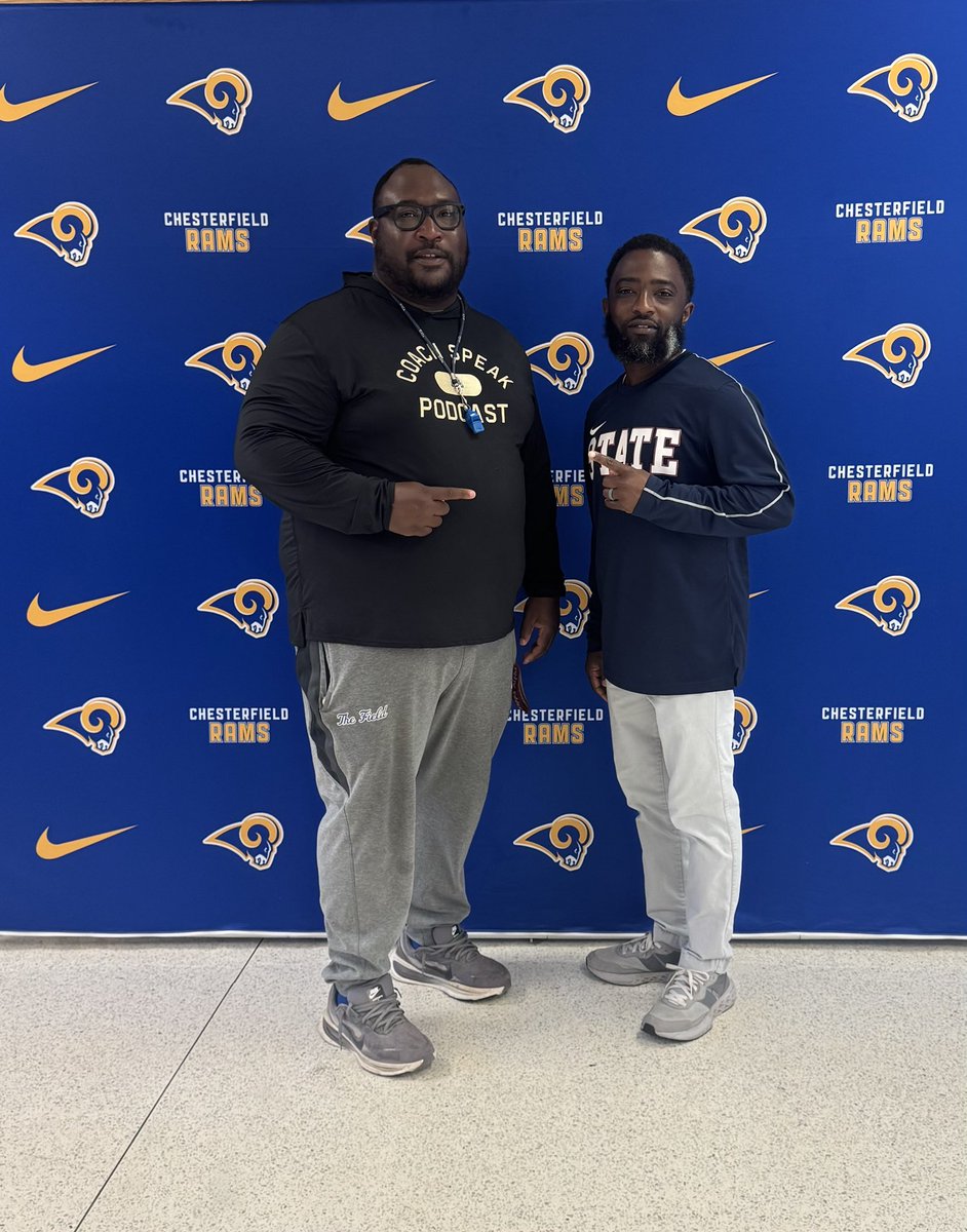CFieldRamsFB's tweet photo. Appreciate @latroy_johnson, GM & Chief of Staff at South Carolina State University, for stopping by #TheField.
Always good to have leaders investing time in our program and building real relationships.
#TheRamWay
#TPW
#RecruitTheField https://t.co/nOQ48Diqkz