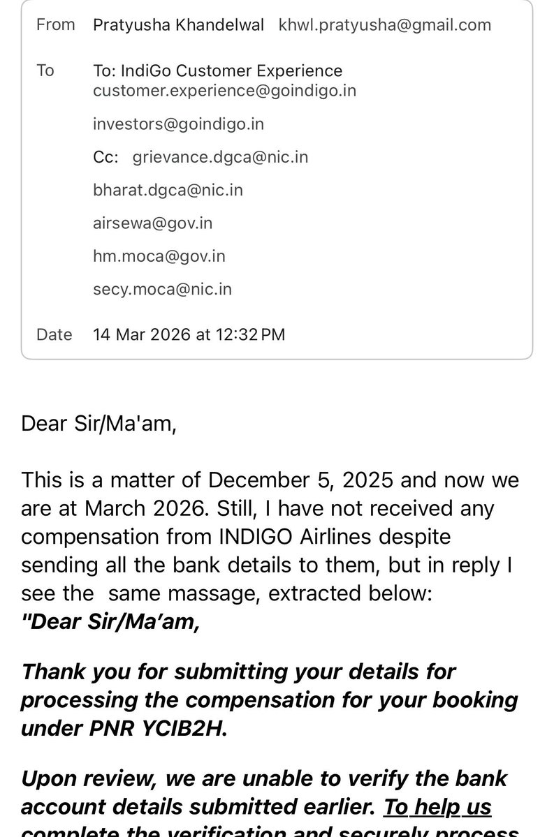 pknpti's tweet image. @IndiGo6E @DGCAIndia  this matter is still pending since 5th dec 2025….No action of closure from #INDIGO
