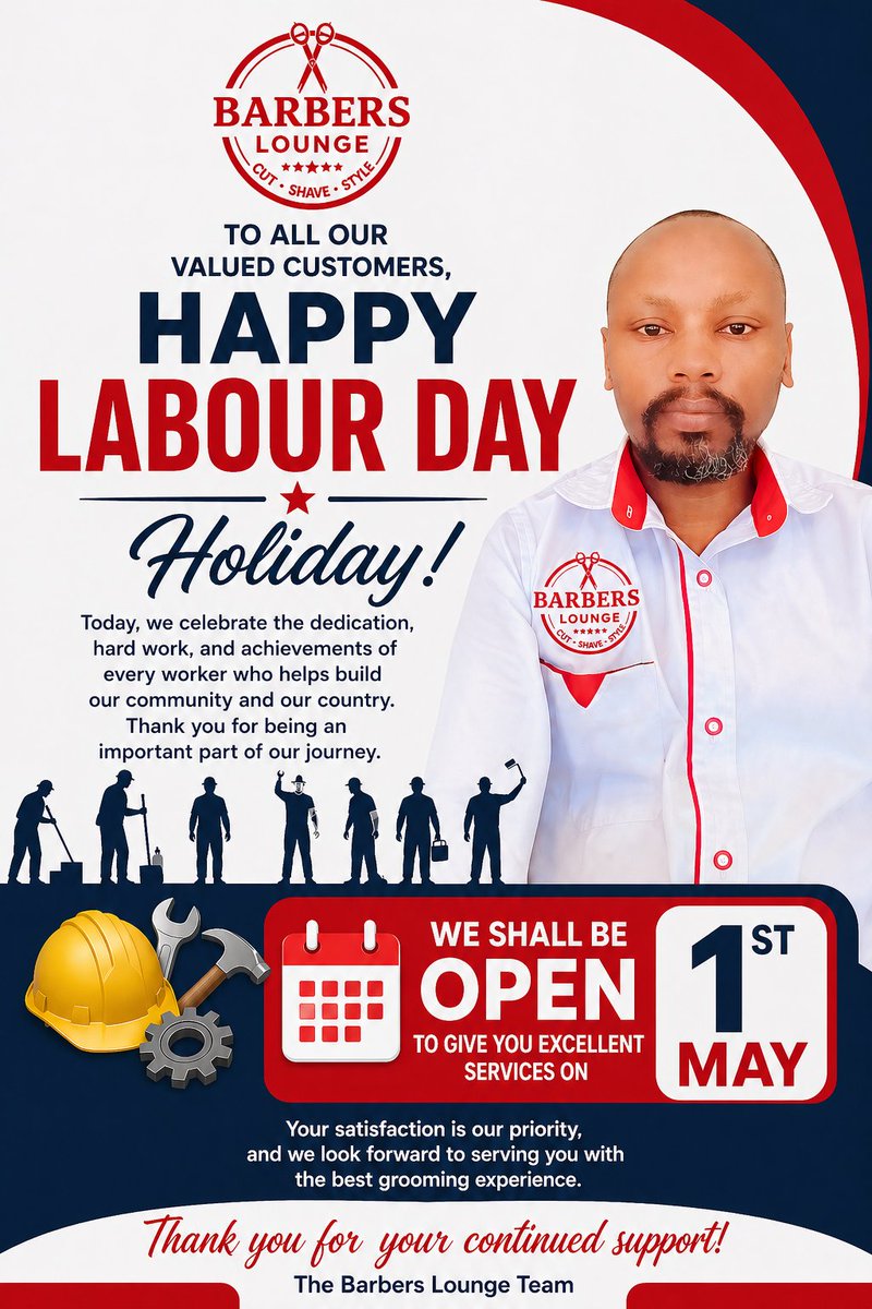 barberwacounty's tweet image. May you all celebrate and enjoy the fruits of your labour.
#labourday2026 #labour #trending #viralpost2026 #viral #fyp #viraltweet #barbershop #barber #spa