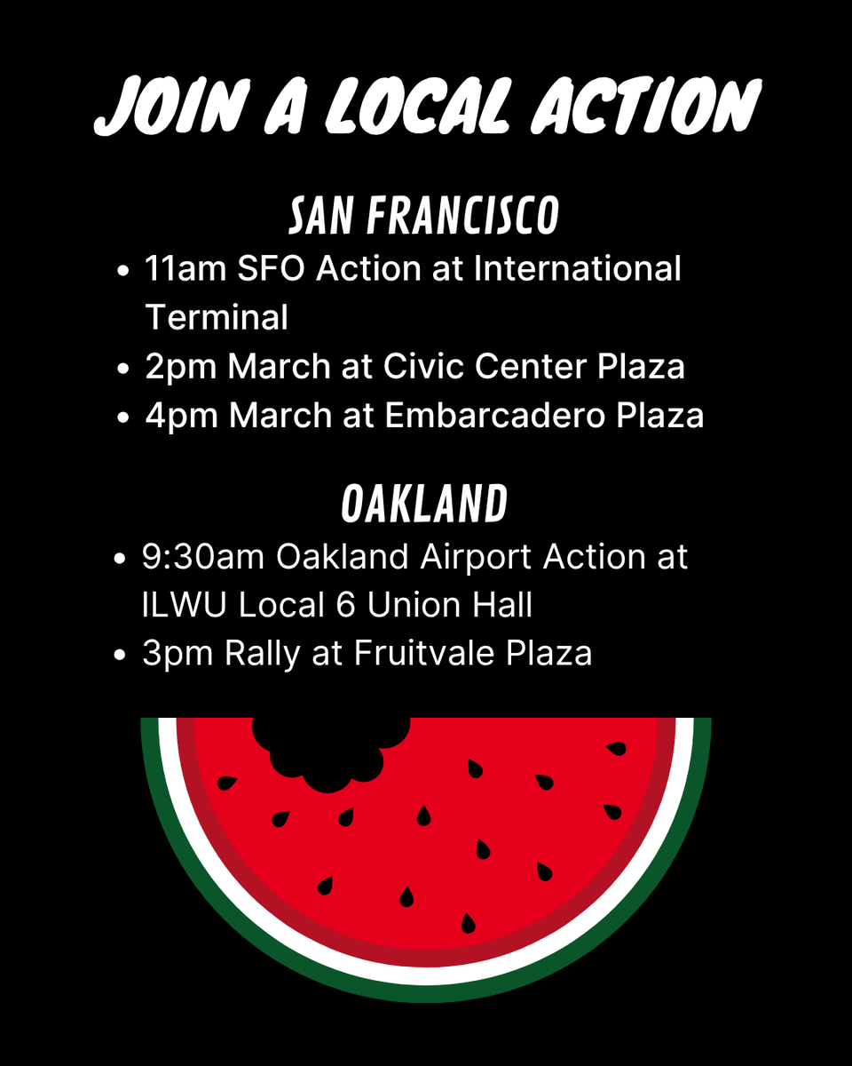 AFZ_bayarea's tweet photo. At 2:00pm on FRIDAY, MAY 1ST join us at Civic Center Plaza in solidarity with workers here in the U.S. and in Palestine. May 1st is International Workers Day and we are heeding Palestinian worker’s calls for no business as usual. https://t.co/fzB292EXXK