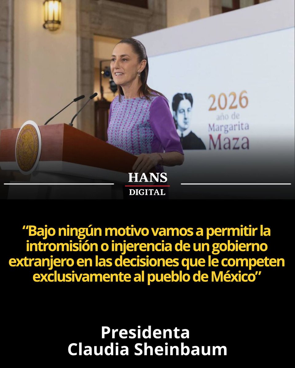 HansDigital2's tweet image. 🛑 #Verdad, #justicia y defensa de la #soberanía: Presidenta @Claudiashein pide pruebas ante solicitudes de extradición de #EstadosUnidos

👉Exhibe las debilidades en la única prueba presentada y sugiere que las imputaciones contra funcionarios mexicanos tienen una motivación