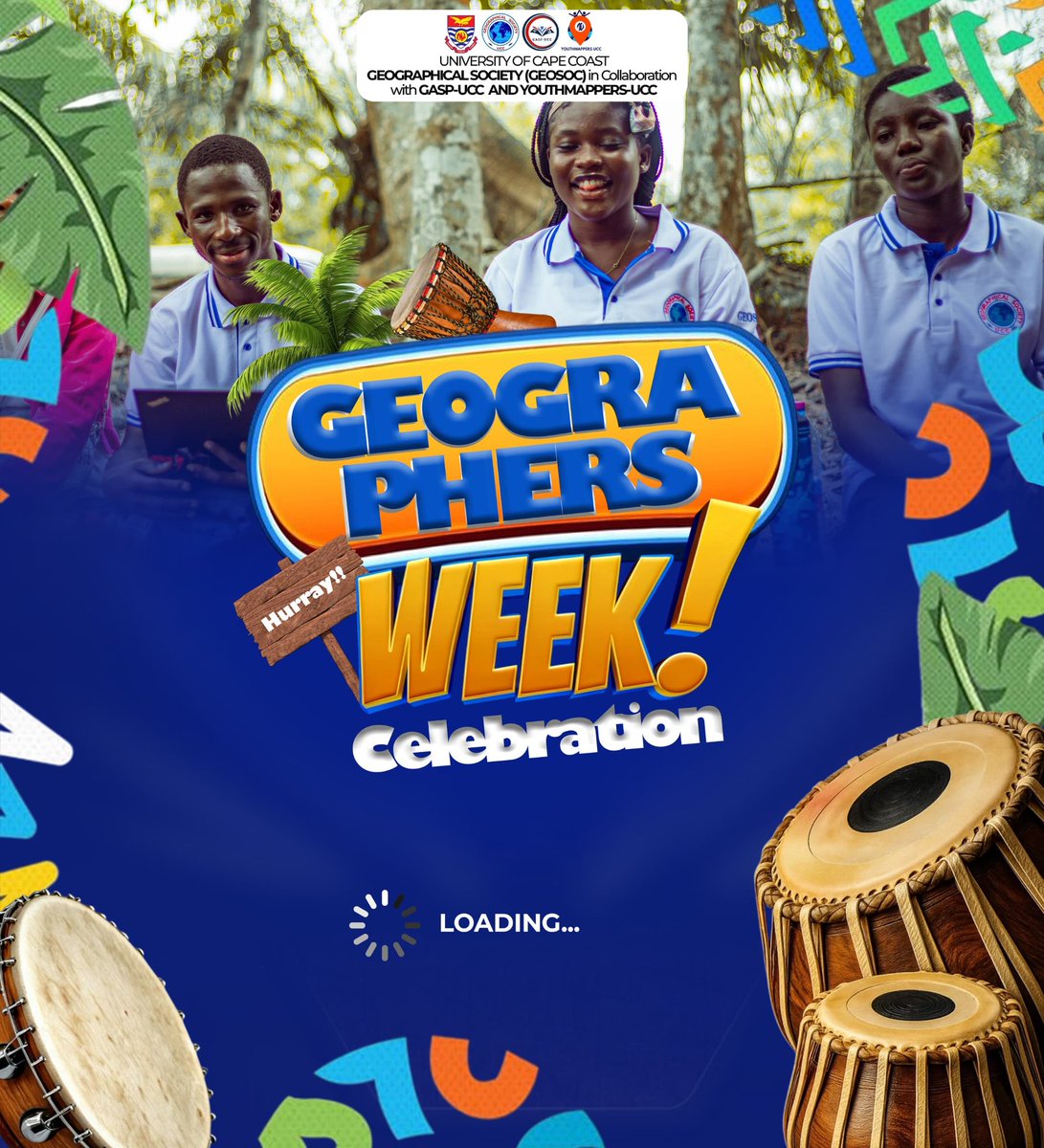 GeosocOfficial's tweet photo. ANTICIPATE‼️🌍🔥ANTICIPATE‼️🌍🔥GEOSOC, GASP &amp; YOUTHMAPPERS present Geographers Week 🥳
Like we always do… pure vibes 💃🏾🕺🏾
Fun, learning &amp; memories await 🎉📚
Stay locked in ⏳👀
#GeographersWeek #GEOSOCUCC #UCCLife https://t.co/0eH7hBlUXl