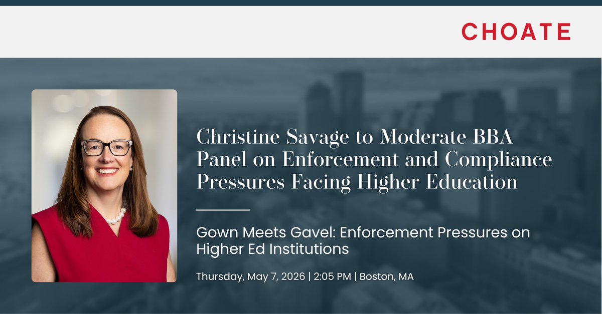 Choate LLP tweet media