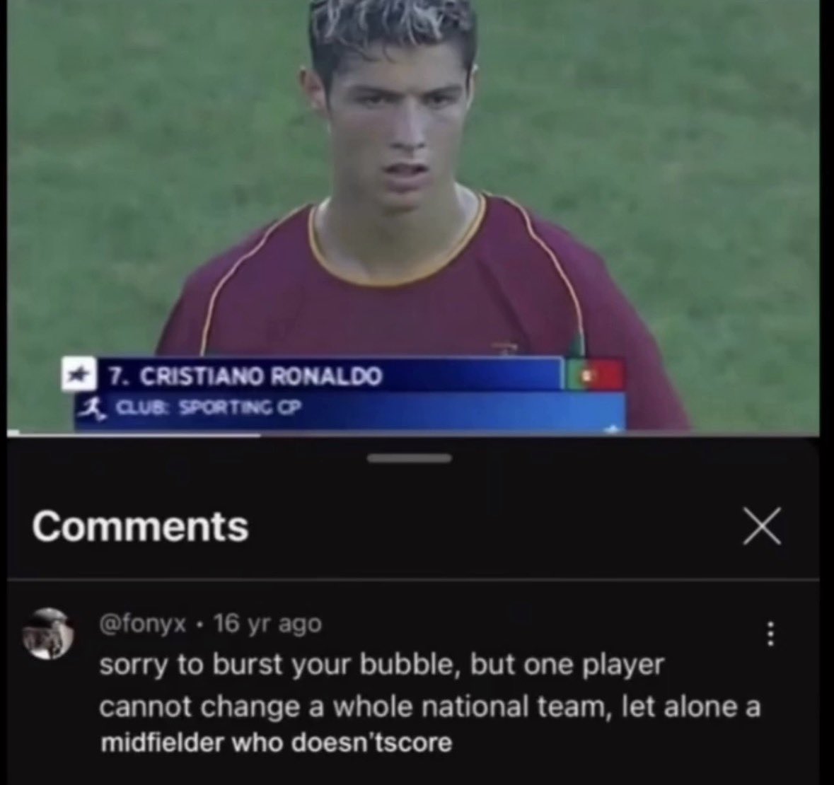 bro had no idea who he was talking about
