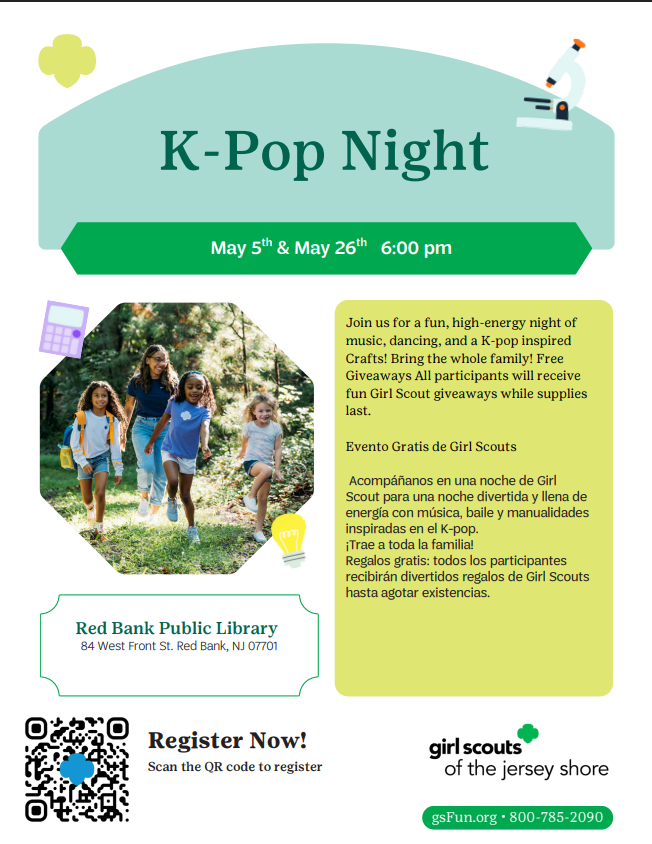 PointRoad2's tweet photo. Red Bank Public Library presents " K Pop Night"! https://t.co/hA3UORGlfp