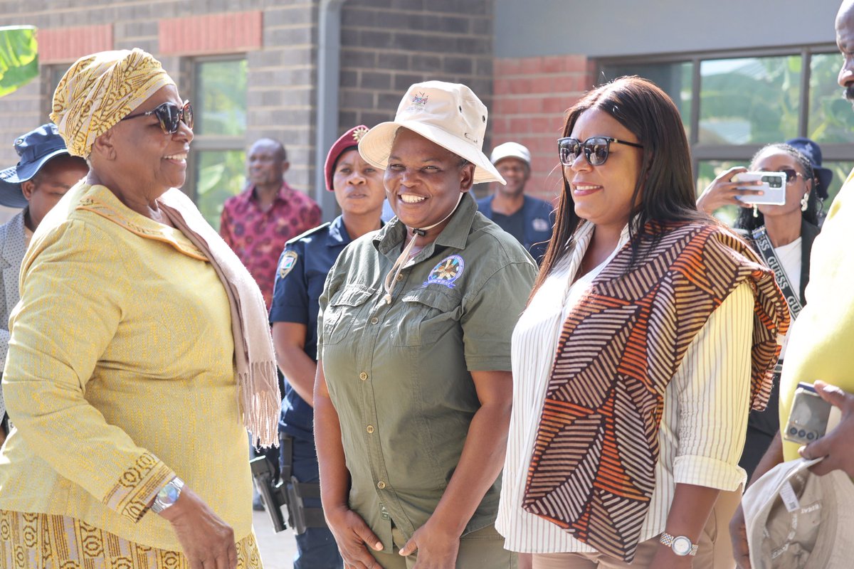 DoJNamibia's tweet photo. Hon. Inecia T. Brandt today received H.E. Netumbo Nandi-Ndaitwah ahead of Workers’ Day celebrations in Opuwo.

For many Namibians, the day reflects the dignity of work, daily struggles, and the need for fair and safe working conditions. https://t.co/m3iuA7psl5