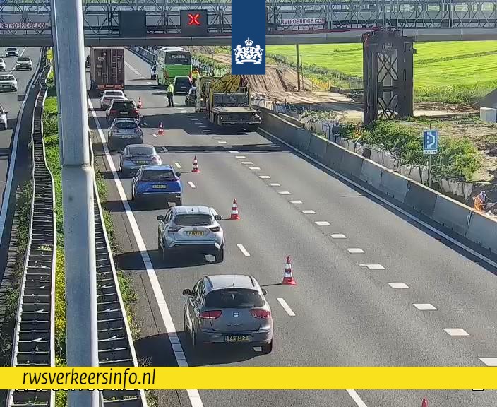 Ongeval op A27 bij knooppunt Gorinchem