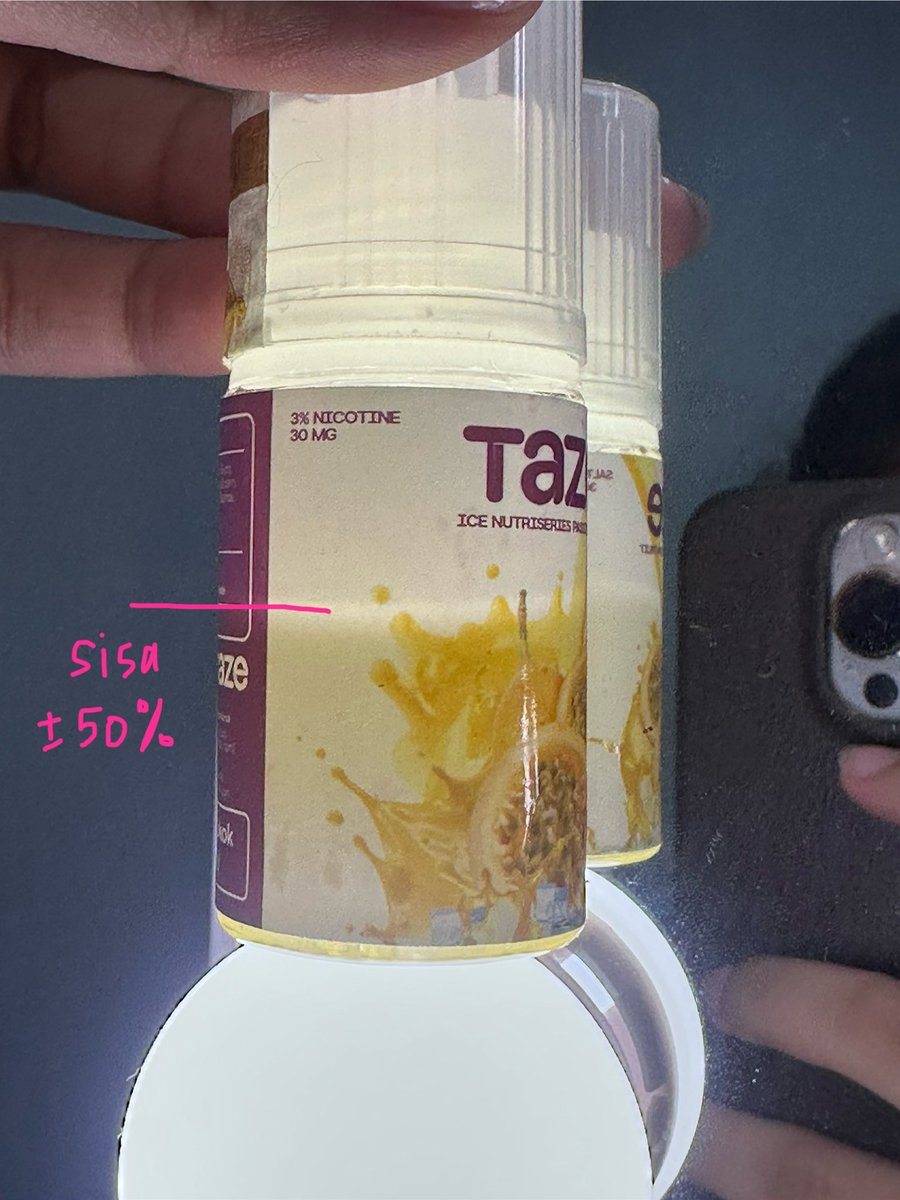 marksmorres's tweet photo. wts / want to sell 

liquid taze ice nutriseries passion fruit (preloved)
⭐️ 50k 
⭐️DM for more! 
#wts https://t.co/nIseOrka5u