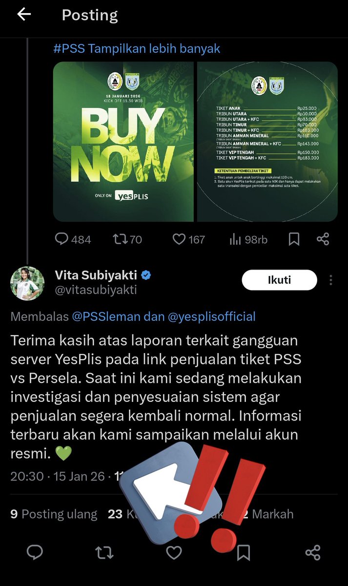 Sejak Oktober 2025, lanjut ke November-Desember dengan problema baru (biaya tambahan, transaksi berhasil tapi pemesanan gagal), Januari 2026 server down lagi, sampai sekarang

Wanprestasi bos, gapernah bener