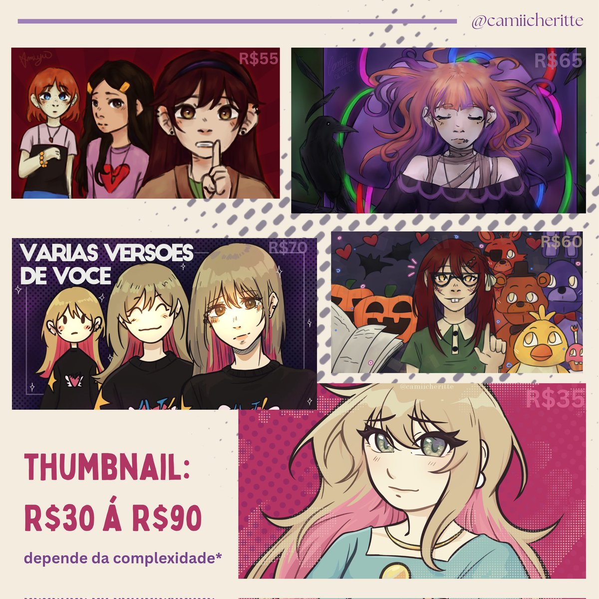 Cherittee's tweet photo. simplesmente minha tabela de comissões atualizada!! se algm tiver interesse ☆ 

https://t.co/nkrR8YmhpS https://t.co/8T1Kqf13qc