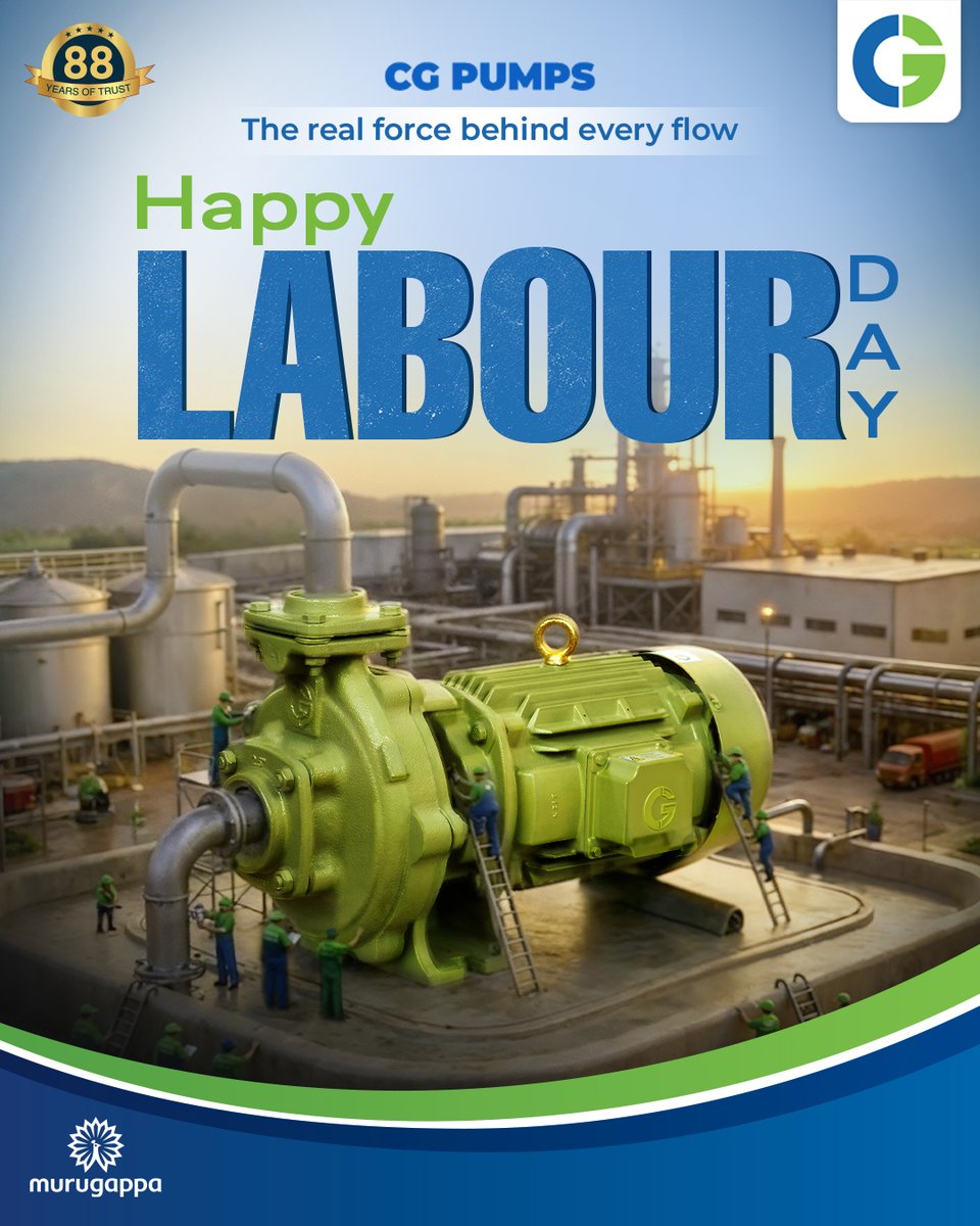 CGDurables's tweet photo. From groundwork to great outcomes,
it’s human effort that powers it all.
Here’s to the real force behind every flow.
Happy Labour Day.

#CGDurables #CGPumps #ReliableFlow #EverydayPerformance #LabourDay https://t.co/dKIuRf3YzB