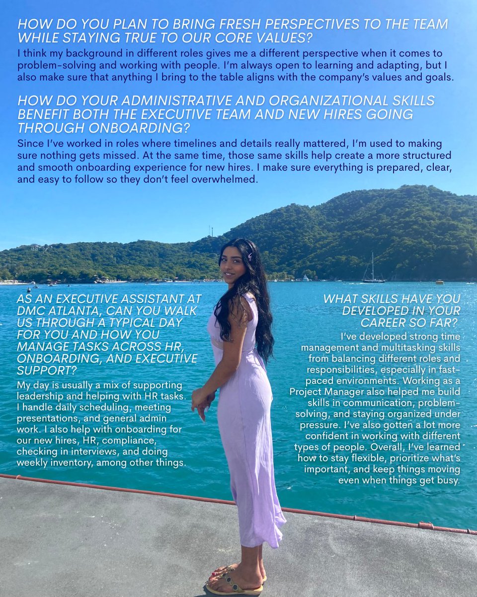 dmcatlanta's tweet image. Meet Rithika Velchuri, our Executive Assistant and one of the people helping keep DMC Atlanta running smoothly! She keeps things organized and the rest of us slightly more put together than we’d probably be otherwise. 😉
-
#dmcatlanteam #lifeatdmcatlanta #meettheteam