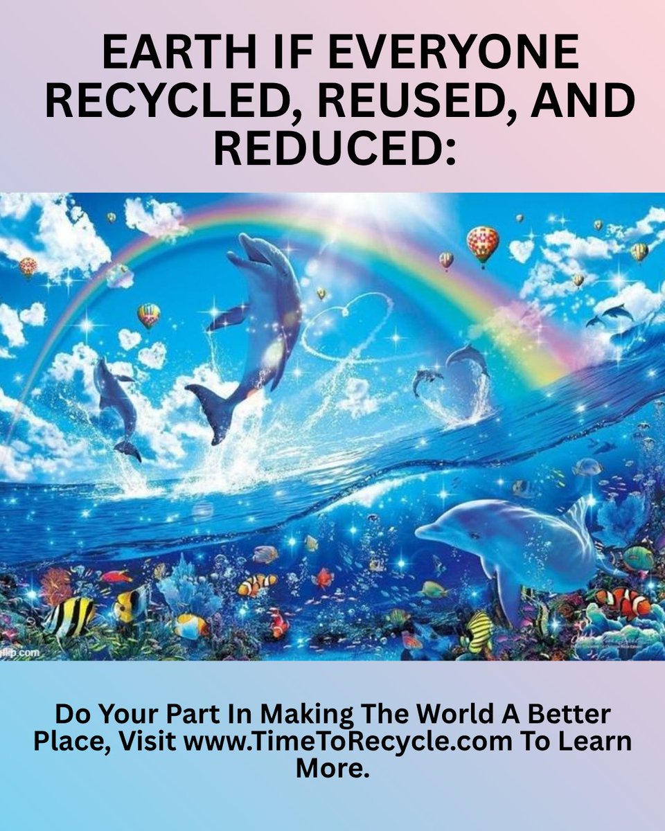 TimeToRecycle's tweet photo. Did you know that:

♻️ Out of 267.8 million tons of waste, we recycle 67.2 million tons—less than 25%.
🔄 The EPA says 75% of our waste could be recycled.
💥 Each person creates 4.51 lbs of trash every day.

(Source: United States EPA)
🌍💚 Do the planet a favor and recycle! 🌍💚 https://t.co/Pe63rU7uKg