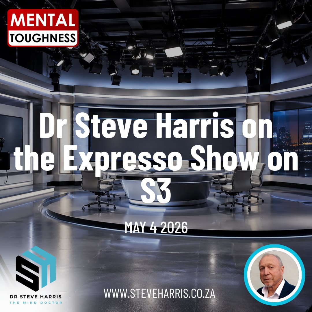 SteveMindDoctor's tweet image. Catch Dr Steve Harris live on the Expresso Show this Monday, 4 May!
Don’t miss insights on mental toughness, performance, and resilience.

Tune in 👀

#ExpressoShow #SteveHarris #MentalToughness #Leadership #Performance #Resilience #Mindset #Motivation #SouthAfrica #LiveTV
