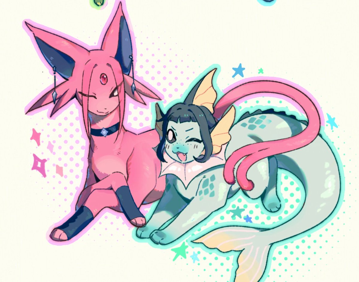 Eeveelutions🩷💚 #zoemira #KPOPDEMONHUNTERS