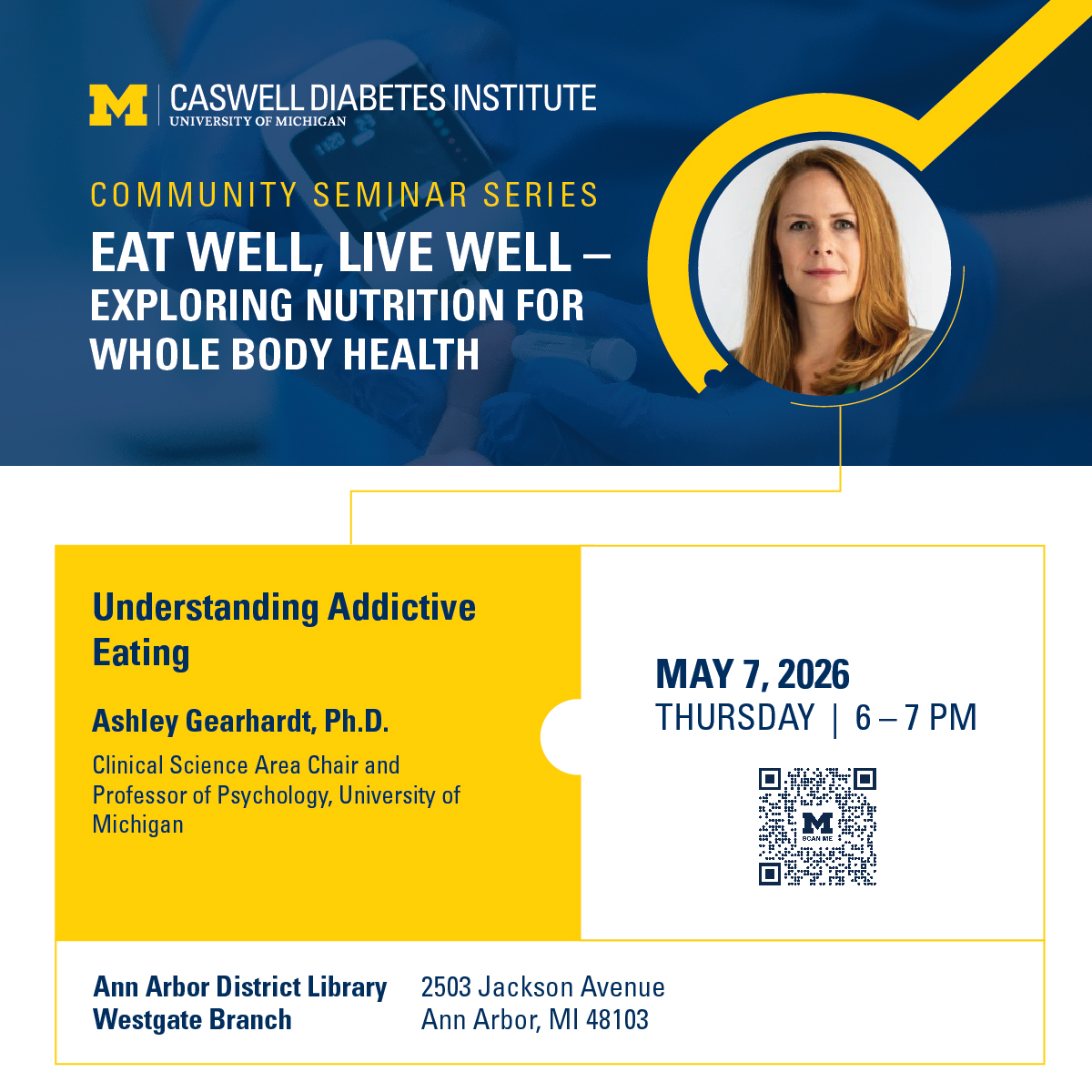 Join us for the next seminar in the U-M #CaswellDiabetes