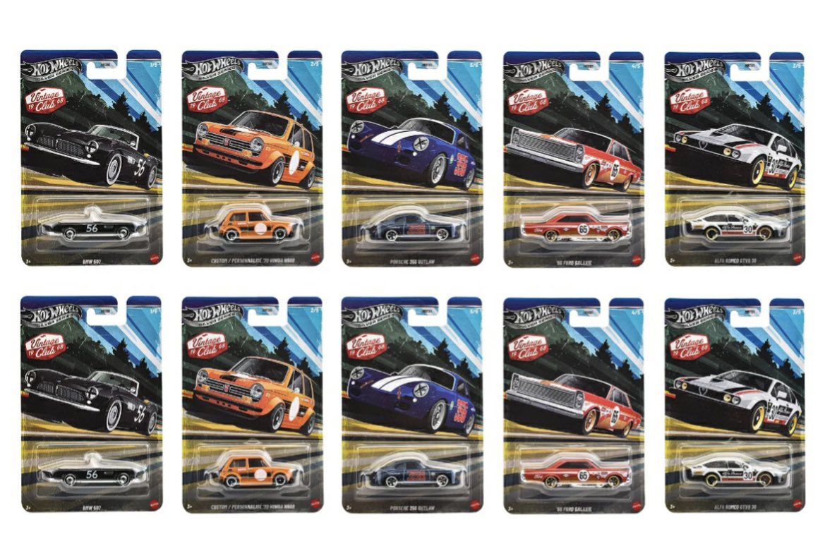 2026年6月27日発売☆ホットウィール(HotWheels)ヴィンテージアソート