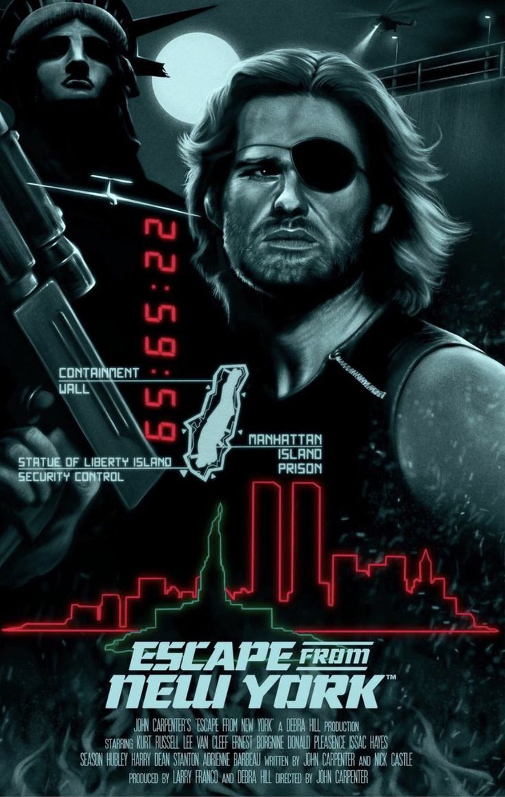 britmedia2000's tweet image. Escape from New York 
(1981)

In 1997, when the U.S. president crashes into Manhattan, now a giant maximum security prison, a convicted bank robber is sent in to rescue him

REF: PHX/ESCAPEFROMNEWYORK/POSTERART/027
#EscapeFromNewYork #PosterArt