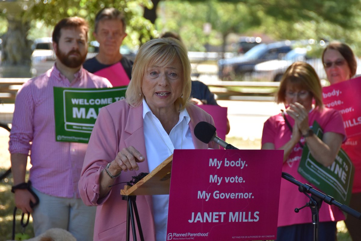 PPMEAF's tweet image. (3/4) - Maine is a stronger and safer state as a result of her actions. Despite the constant attacks and the cruelty coming from Washington DC, Janet Mills hasn’t just spoken up, she has acted. She has been bold. #MePolitics