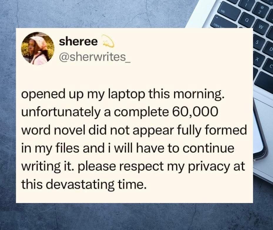 JamesFenske17's tweet image. Always disappointed when this happens. #WritingCommunity #amediting #amwriting #writerslife