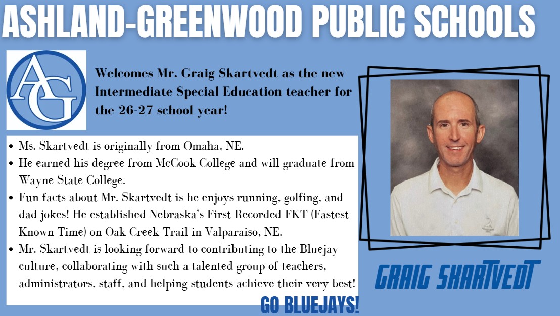 GoBluejays1's tweet photo. AGPS welcome Mr. Skartvedt to the family! #AGRise https://t.co/jZ7F8cDylM