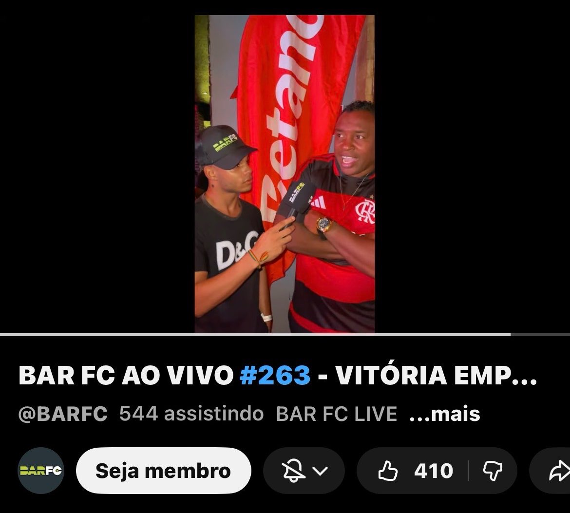 brandao79818's tweet photo. Por isso não largo nunca @leirodoinfo, @Darino_Sena e @marinhojrPUCO. Esses caras jamais iriam permitir no canal deles cobertura de evento Flamenguista em Salvador. Fui parar pra assistir hoje e vejo isso. @barfutebolclube @pedrosentose Hoje vocês mostraram ser mais do mesmo. https://t.co/gqViYr05tG
