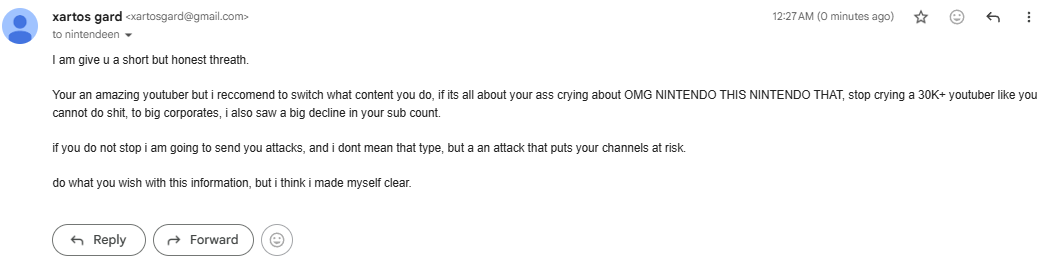 XRTARCH's tweet image. @NintenDeenYT  ignoring warnings from his own fanbase just to farm Nintendo content is crazy.

Says everything you need to know.
x.com/XRTARCH/status… (my post)

#Nintendo #Gaming #Drama
x.com/i/status/20497… (deen)

(fyi: the last 2 imiges are from hes own fanbase)
